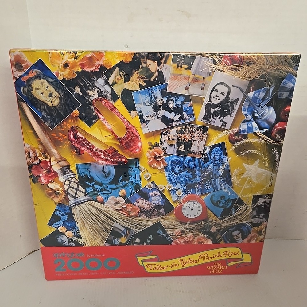 Springbok Follow the Yellow Brick Road Wizard of Oz 2000 Piece PUZZLE‎ Sealed